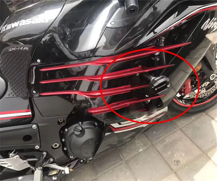 For GTR1400 GTR 1400 ZX-14R ZX14R NINJA1400 ZZR1400 CNC Falling Protection Frame Slider Fairing Guard Crash Protector