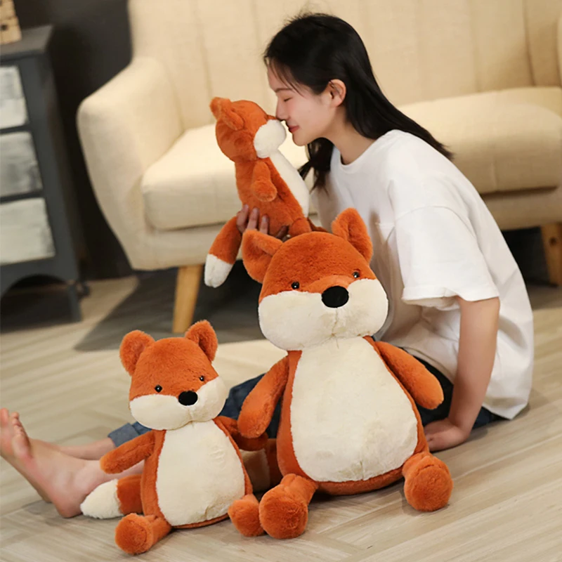 Ins Hot Sale 50/70/90cm Cute Cartoon Fox Plush Toys Soft Stuffed Animals Dolls Appease Baby Toys For Children Kids Birthday Gift