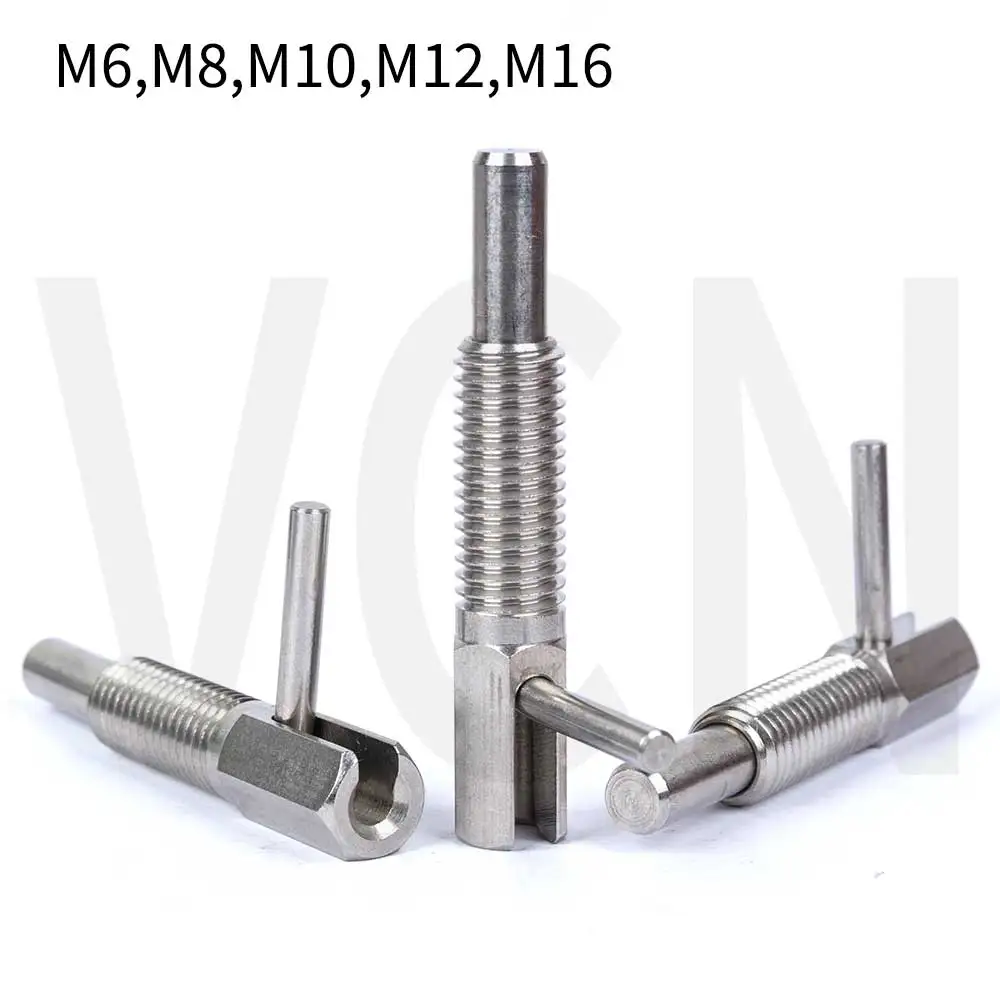 Hand-Retractable Plungers Index Bolt LBLT VCN233  Indexing Plungers,L Handle, Long Stroke ,With Lock, Without Nut, M6M8M10M12M16