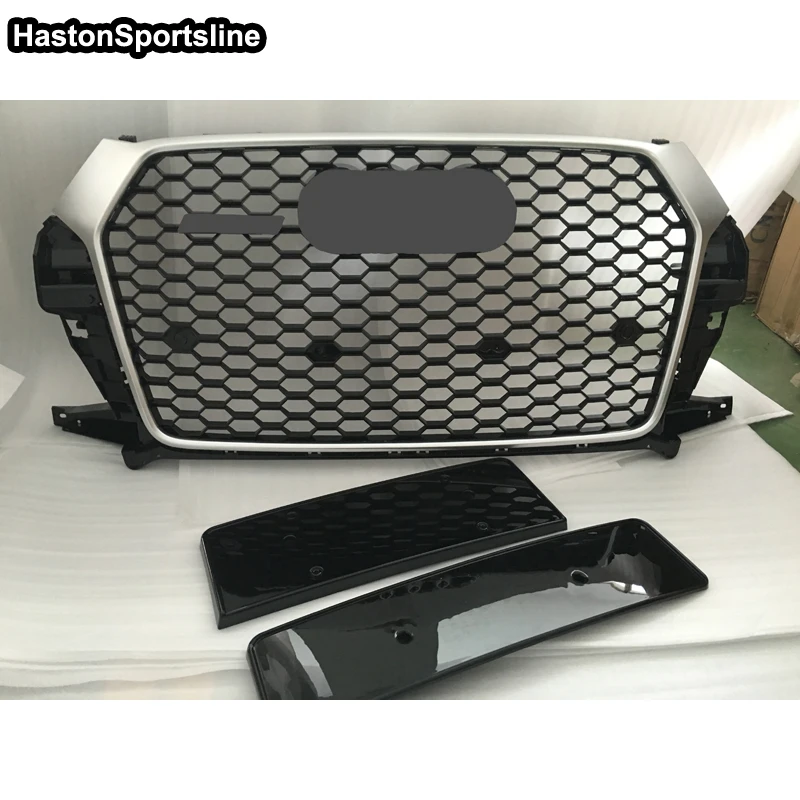 RSQ3 Style Front bumper Grill grille for Audi Q3 SQ3 Sline 8V 2016-2018 Car Styling Accessories