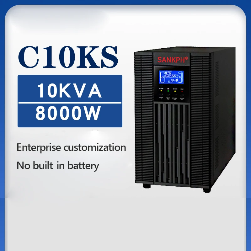 Uninterrupted backup power supply room server 10KVA can delay 30 minutes -8 hours 220V external battery C10KS