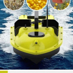 D18B GPS Fishing Bait Boat with 3 Bait Containers Automatic Bait Boat with 400-500M Remote Range Fishing Tool