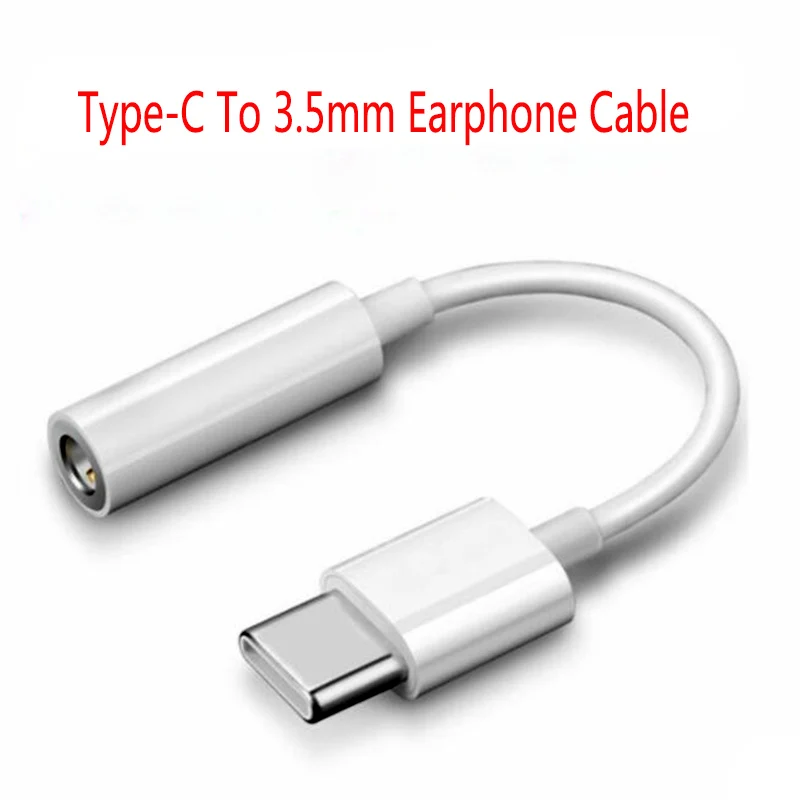 

Type-C To 3.5mm Earphone Cable Adapter Usb 3.1 Type C USB-C Male To 3.5 AUX Audio Female Jack for Xiaomi 6 Mi6 Letv 2 Pro 2 Max2