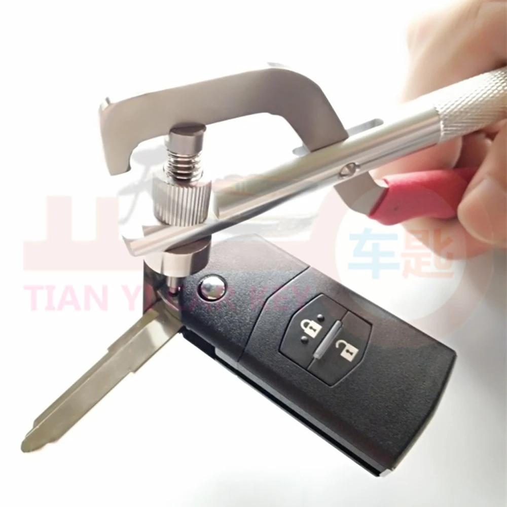 Folding Key Split Pin Clamp Disassembly Pliers Tool For Remote Car Flip Key Fixing Tool With Pin Kit Car Repairing Accessories