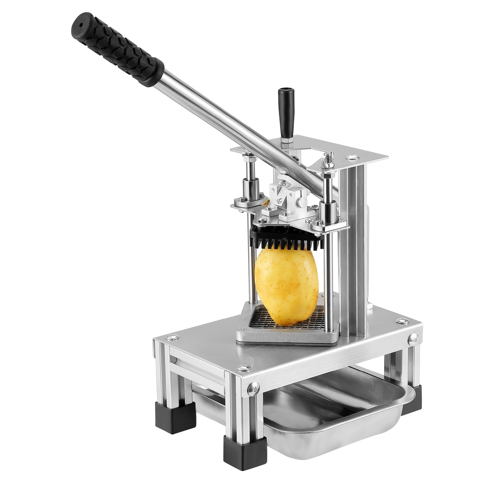 Commercial Chips Cutter Manual Vegetable Cutter With 3 Stainless Steel Blades Potato Strips Slicer Fruit Potato Fryer Cutter