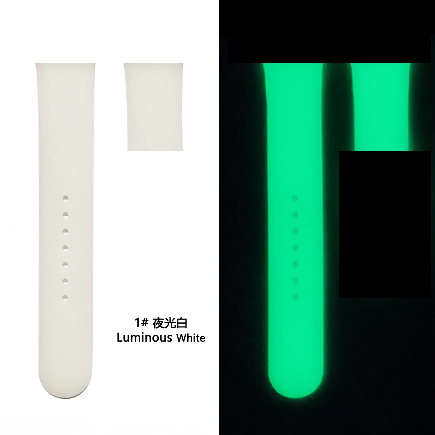 NEW Glow in The Dark Band For APPLE WATCH SERIES 7, Silicone Watch Strap Fluorescence Band for iWatch Band Series 5/4/3