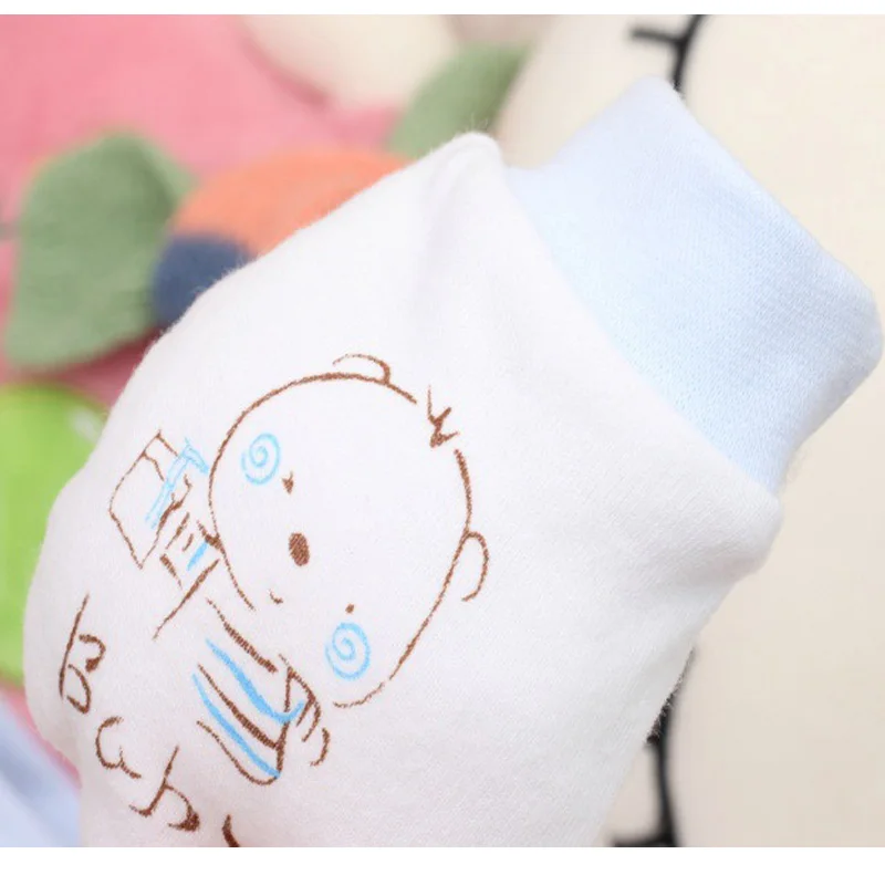 Cartoon Anti-grasping Gloves Four Seasons Newborn Safety Boys Girls Anti Scratch For Newborn Protection Face Baby Mitten