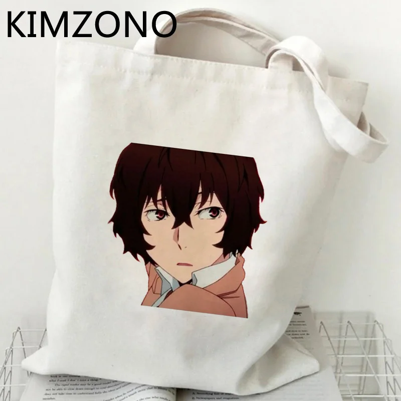 Osamu Dazai shopping bag eco jute bag grocery shopper reusable recycle bag bag cloth reusable grab