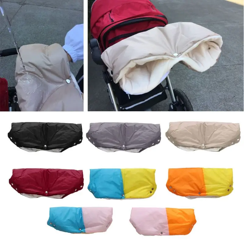 

Winter Warm Hand Warmer USB Electric Heater Plush Stroller Gloves Pushchair Muff Waterproof Pram Mitten Buggy Clutch Cart