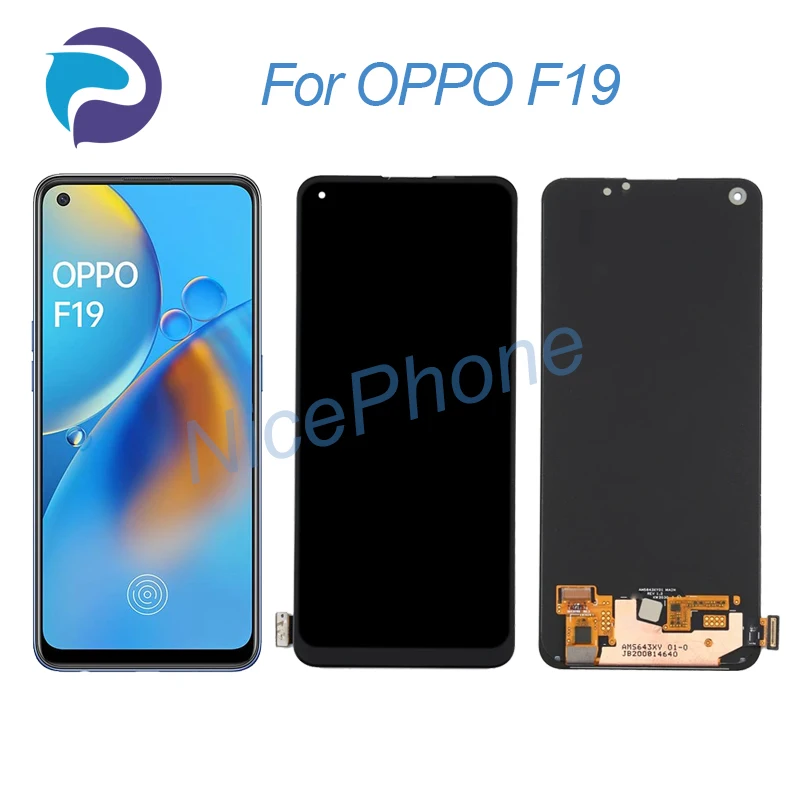 

for OPPO F19 LCD Display Touch Screen Digitizer Assembly Replacement 6.43" CHP2219, CPH2219 F19 Screen Display LCD