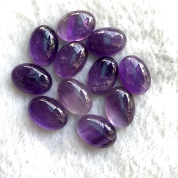 Wholesale 100%Natural Amethyst Bead Cabochon 8x10mm,10x14,12x16,13x18,18x25,22x30mm Oval Gem Stone Cabochon Ring Face,10pcs/lot