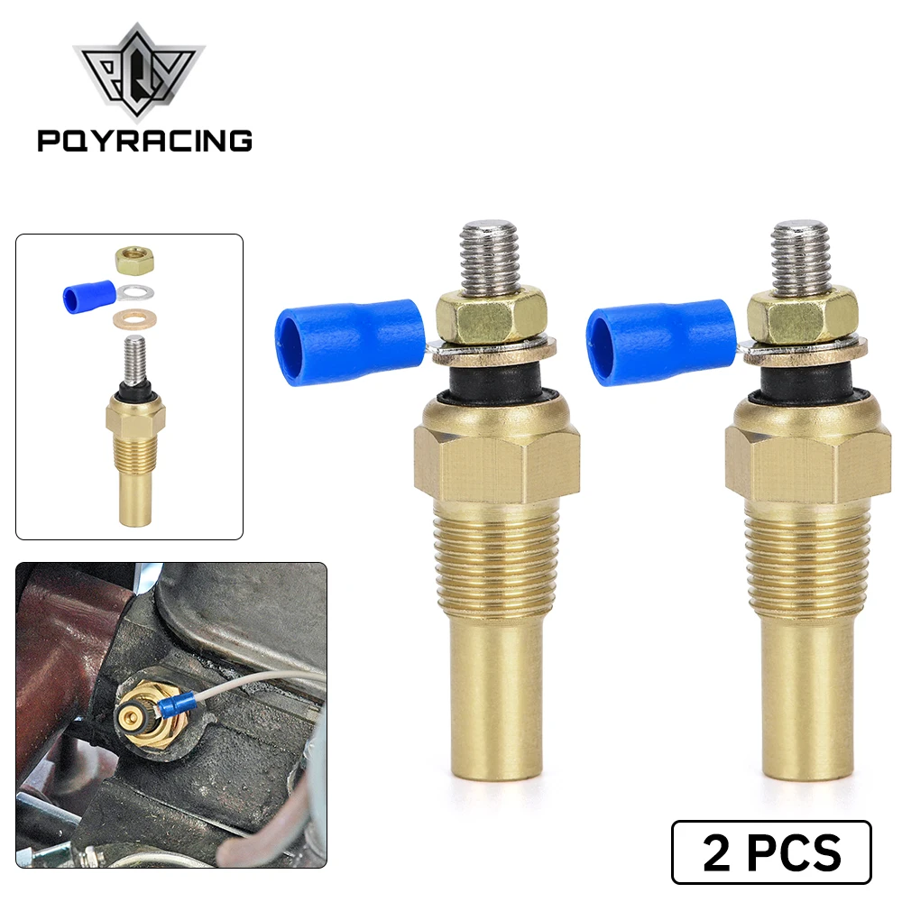 2 Pieces 12V 1/8 NPT Racing Car Oil Temp Sensor Water temperature Sensor Water Temp Sensor Gauge Sensor TSU01