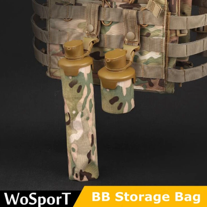 1000D Folding BB Storage Bag Pouch MOLLE Nylon Paintball Airosft Equipment BB Quick Loader Airsoft Shooting BBs Ammo Accessory