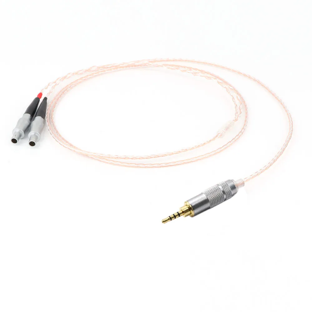 Cavo di aggiornamento per cuffie a 8 core bilanciato da 2,5/3,5/4,4 mm/6,35/XLR di alta qualità per HD800 HD800S HD820