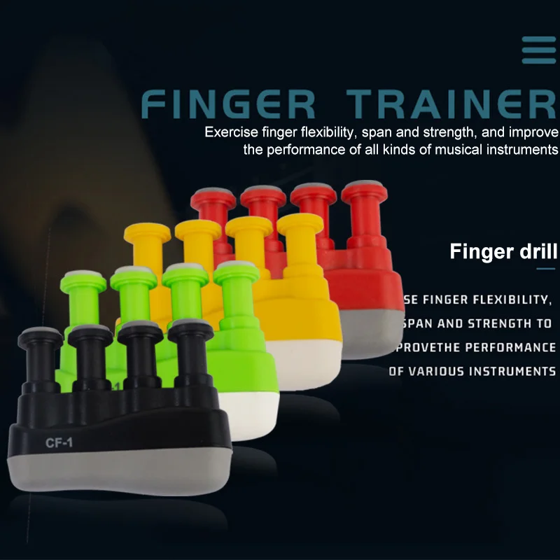 Finger Trainer Exerciser Hand Grip Finger Piano Guitar Finger Sensitivity Strength Power Practice Trainers