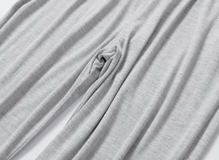 Winter Male Modal Sleeping Pants Solid Sleep Trousers Mens Pajamas Bottoms Soft Sleepwear Pyjama Homewear 2026 Spring Autumn 4XL