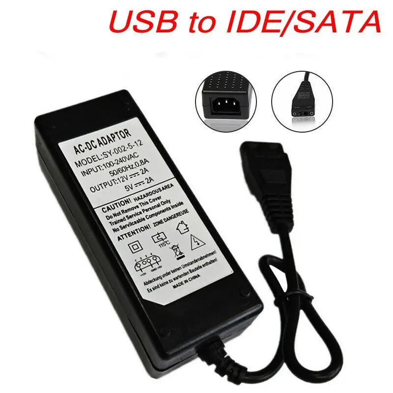 12v/5v 2.5a usb para ide/sata adaptador de alimentação disco rígido/hdd/CD-ROM ac dc dropshipping