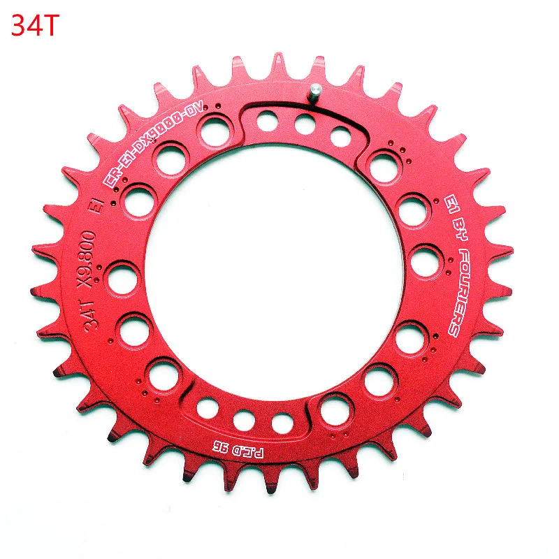 FOURIERS CR-DX9000 Oval Bicycle Chain Wheel MTB 11Speed BCD 96MM Bike Chain Ring Crankset 34-44T