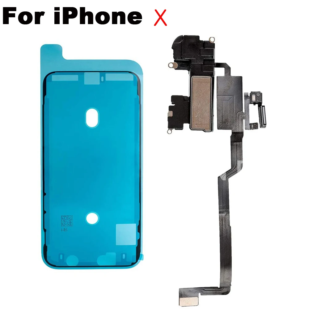 หูฟังหูฟังเสียงด้วย Light Sensor Flex Cable สำหรับ iPhone X XR XS XSMax 11 Pro Max และหน้าจอกาวกันน้ำ