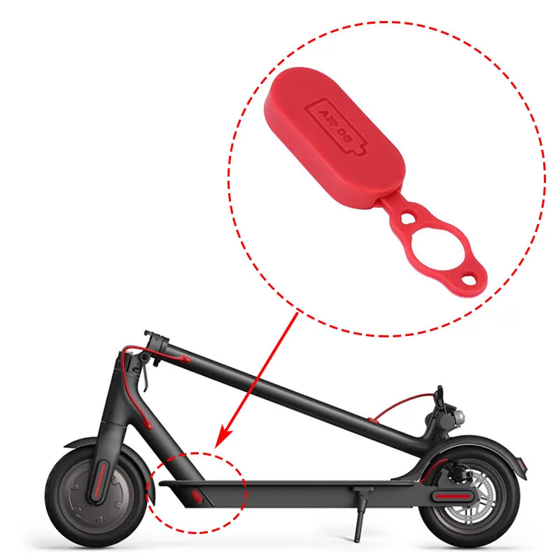 Coperchio porta di ricarica in Silicone per Scooter elettrico per Xiaomi Mijia M365 tappo in gomma antipolvere foro per proteggere gli accessori per Scooter