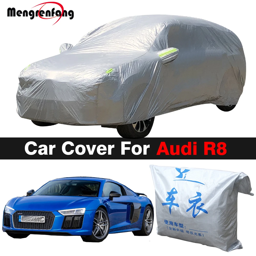 

Full Car Cover For Audi R8 Auto Sun Shade Anti-UV Snow Rain Prevent Outdoor Cover Dustproof