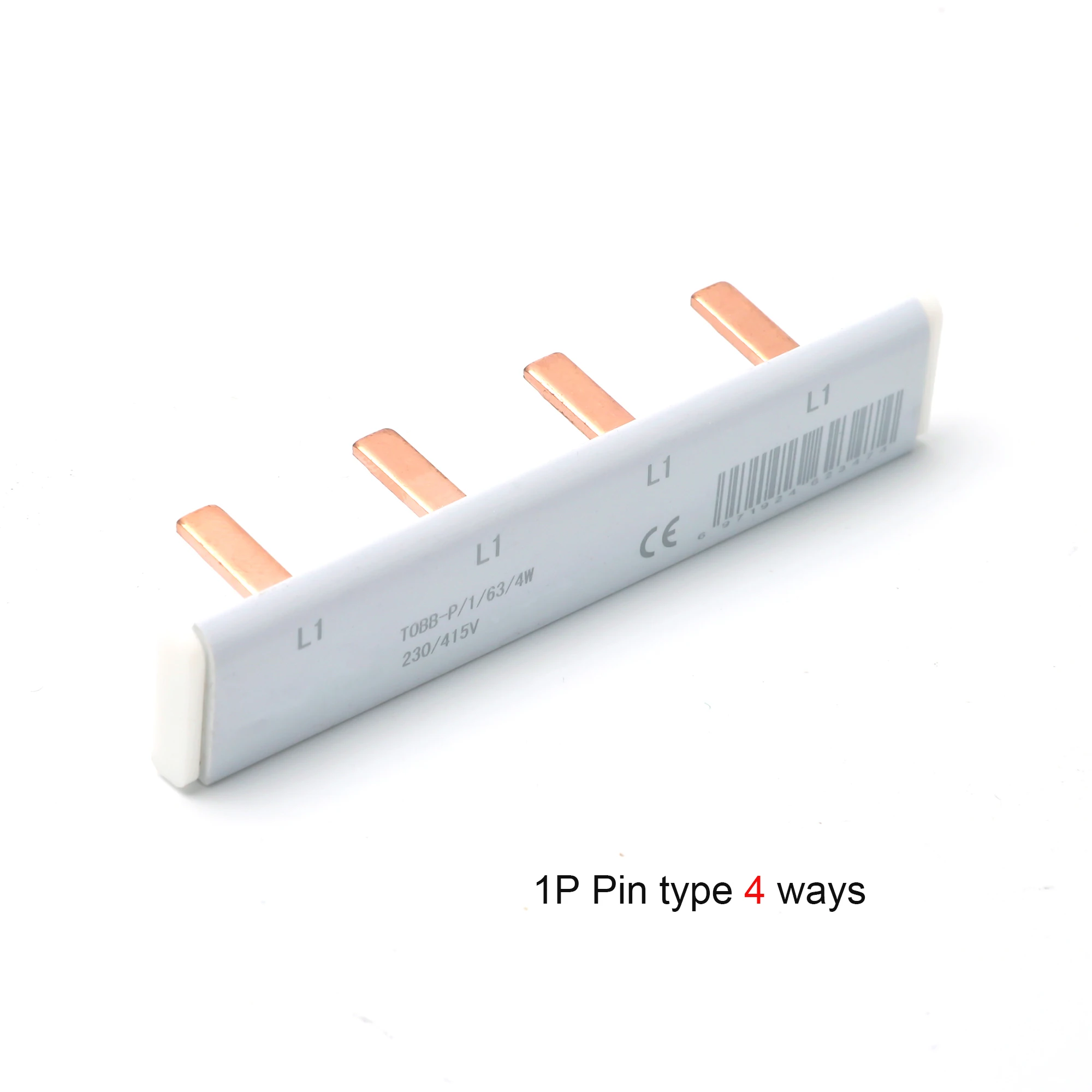 1 Pole 4 ways 6 ways 8 ways Pin Type Copper Busbar for Distribution Box Circuit Breaker MCB Connector Breaker Combing