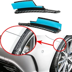 For Mercedes W176 A160 A180 A200 A250 A45 AMG 2013-2019 Rear Bumper Cover Trim Fender Flare Extension Wheel Eyebrow Carbon Black