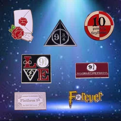 Magic Platform Enamel Pin Witchcraft Wizarding Express Ticket Badge Classic Film Themed Jewelry