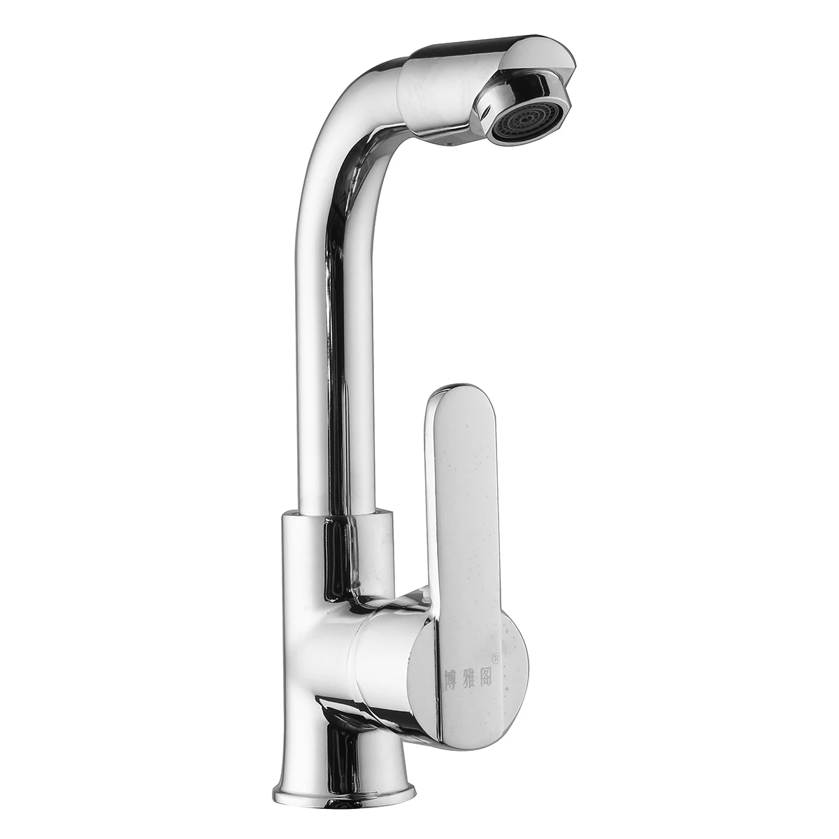 Xueqin 1 PC chrome-plated kitchen faucet single hole swivel handle kitchen and toilet washbasin