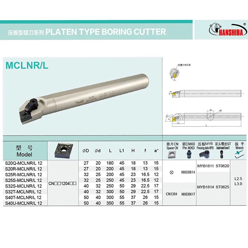 أداة خراطة CNC, 12 S20R S25R MCLNR MCLNL أبيض داخلي أداة تحول CNC حامل أداة ل CNMG120404 /08 إدراج كربيد أدوات قطع المخرطة CNC