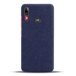 Luxury Febric Cases For Motorola Moto E6 Plus Case Slim Retro Cloth Phone Cover For Motorola Moto E6 Plus E6s E6Plus Case 6.1