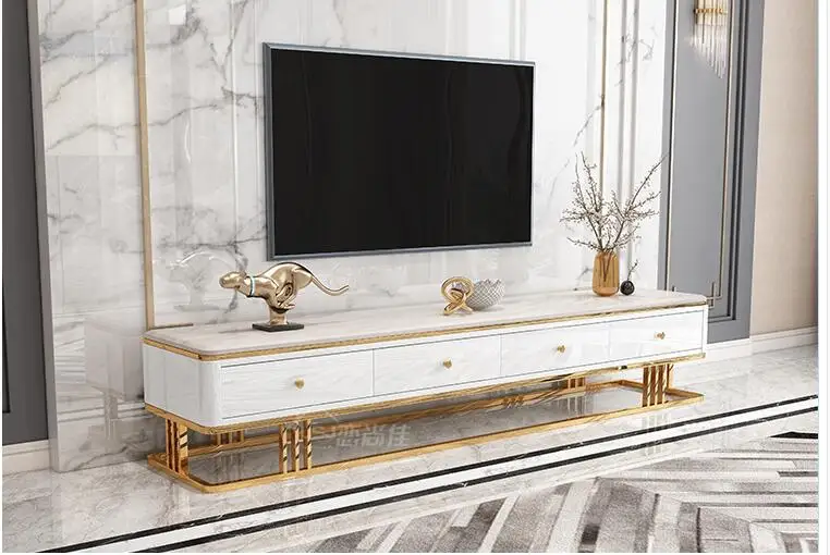 Marble combination of TV cabinet