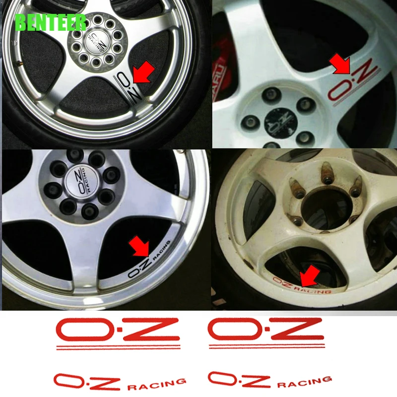 OZ Racing Car Rim Stickers Decals Auto Tunning Accessories