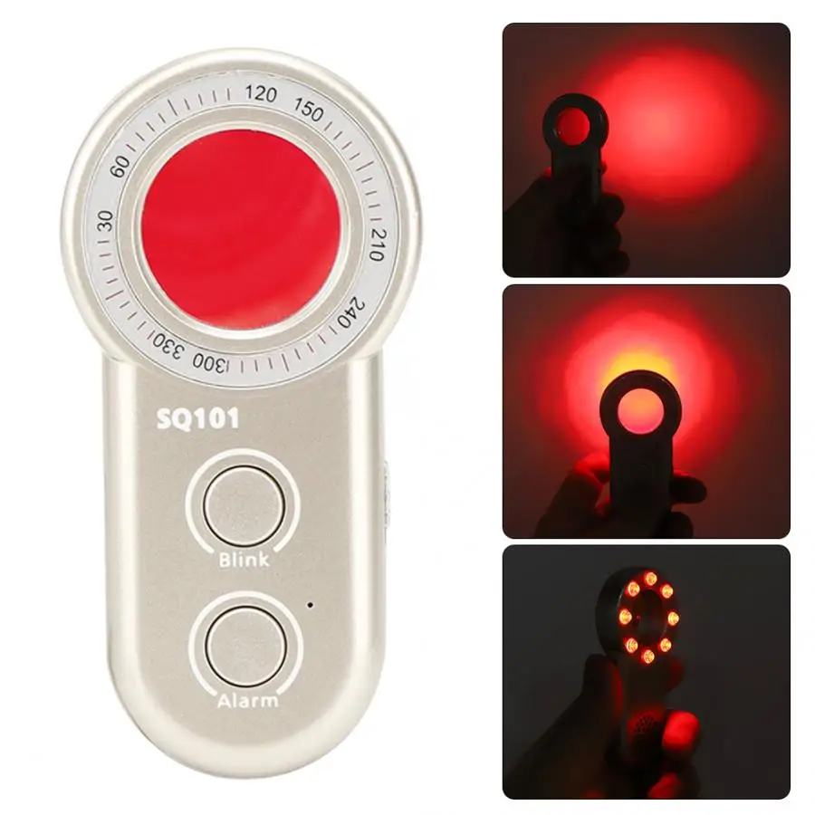 SQ101 Anti-Spy Anti-Monitoring Camera Dectector Infrarood Anti-Diefstal Security Scanner Locator Compact Lichtgewicht