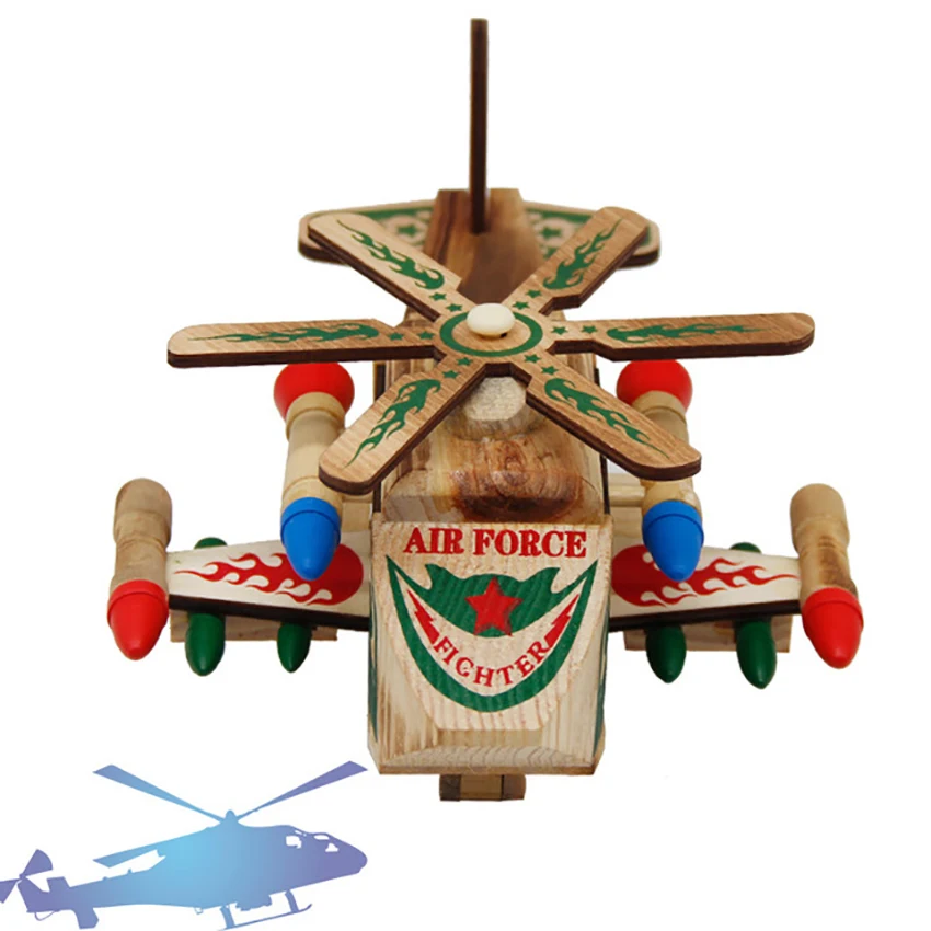 Wood Airplane Puzzle 3D Wood Model Assembly Puzzle Brain Teaser Home Decoration Educational Toy for Kids Teen Boys Adults