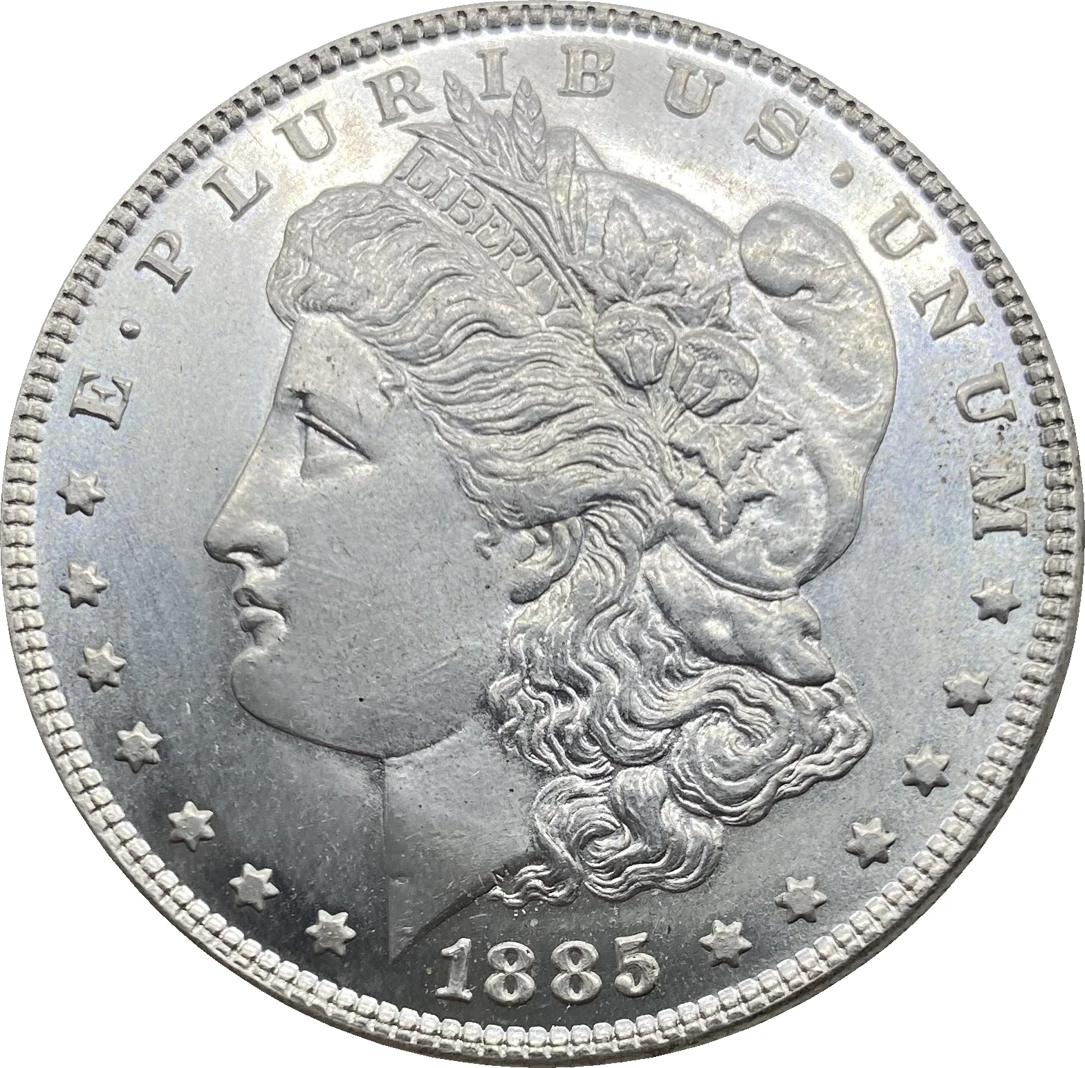 United States 1885 Morgan One Dollar US Coin Cupronickel Plated Silver Morgan Silver Dollor Coins