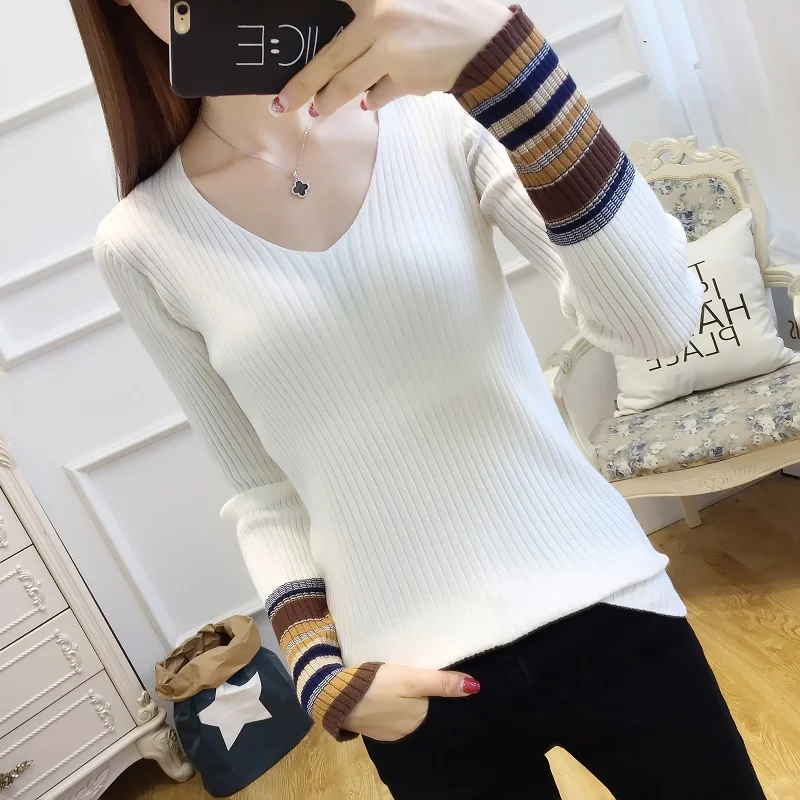 upper garment of new fund of  autumn winter women Knitted Sweater long sleeve sets han edition cultivate morality joker coat