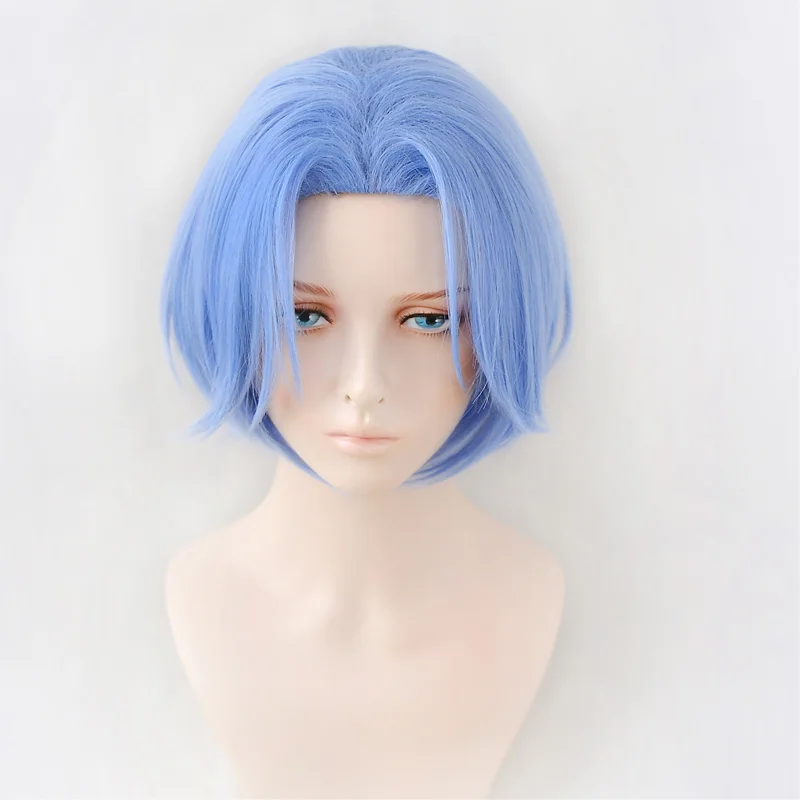 

Anime SK8 The Infinity Langa Hasegawa Cosplay Wig Hasegawa Ranga Blue Short Heat Resistant Synthetic Hair Wigs + Wig Cap