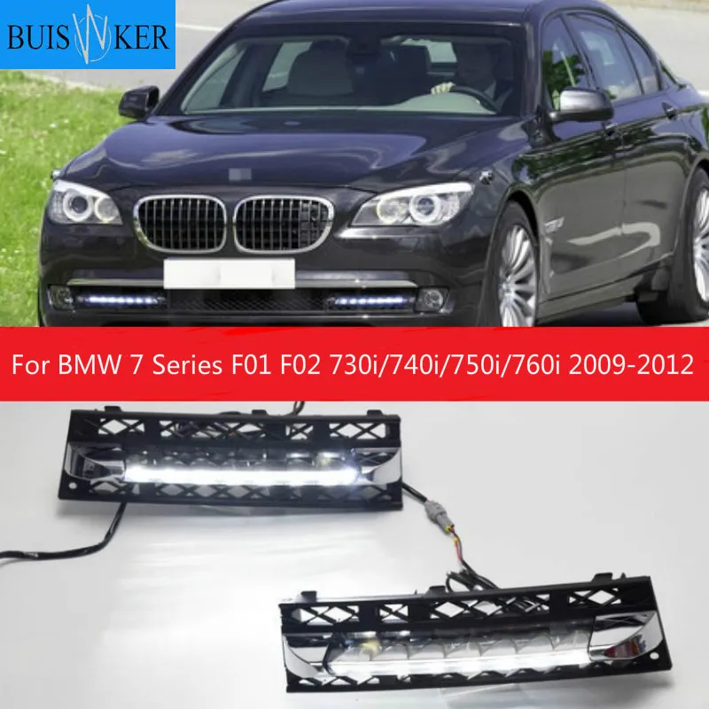 

2pcs White Daytime Running Lights DRL LED Fog Lamp for BMW 7 Series F01 F02 730i/740i/750i/760i 2009-2012