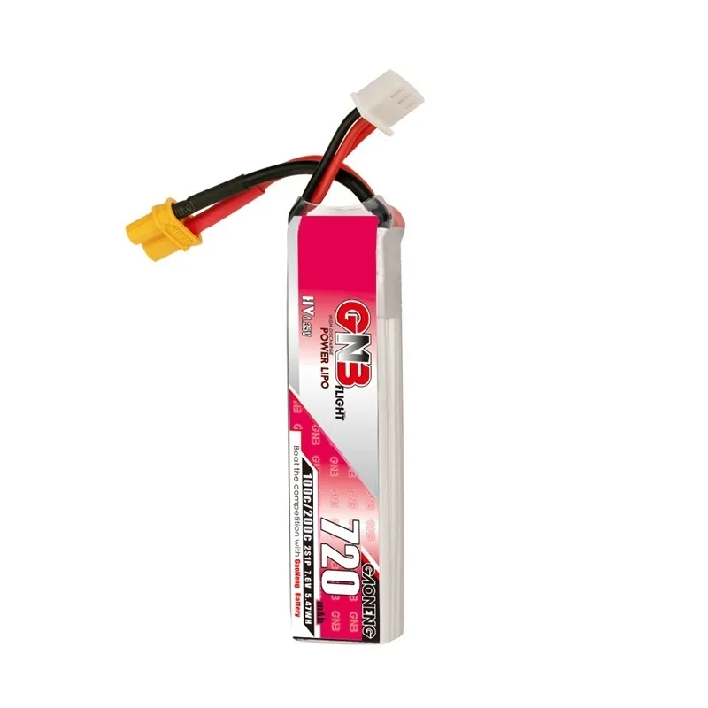 Hgazoneng-ドローン用バッテリー,720mah,7.6v,2s,100c,200c,hv,XT30U-F rc用プラグ,fpv,whoopフレーム用,1〜10個