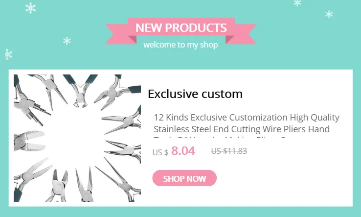 Pink End Cutting Wire Pliers Equipment Multifunctional Hand Tools Jewelry Pliers Fit Beadwork Repair Beading DIY Handmade Making