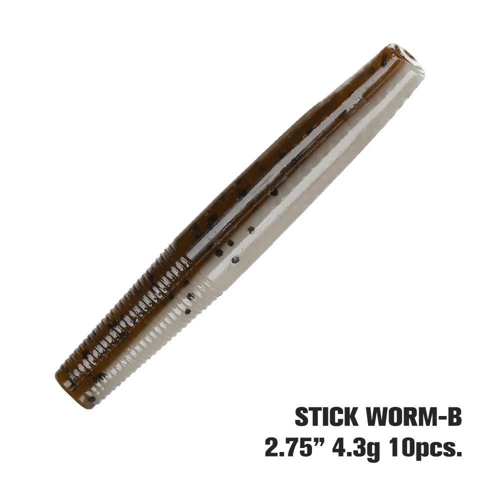 Tsurinoya Stok Worm 4.3G 70Mm 10Pcs Ned Rig Zachte Ptr Drijvende Aas Zachte Vissen Lokken Bas Karper aas Finesse Kunstaas