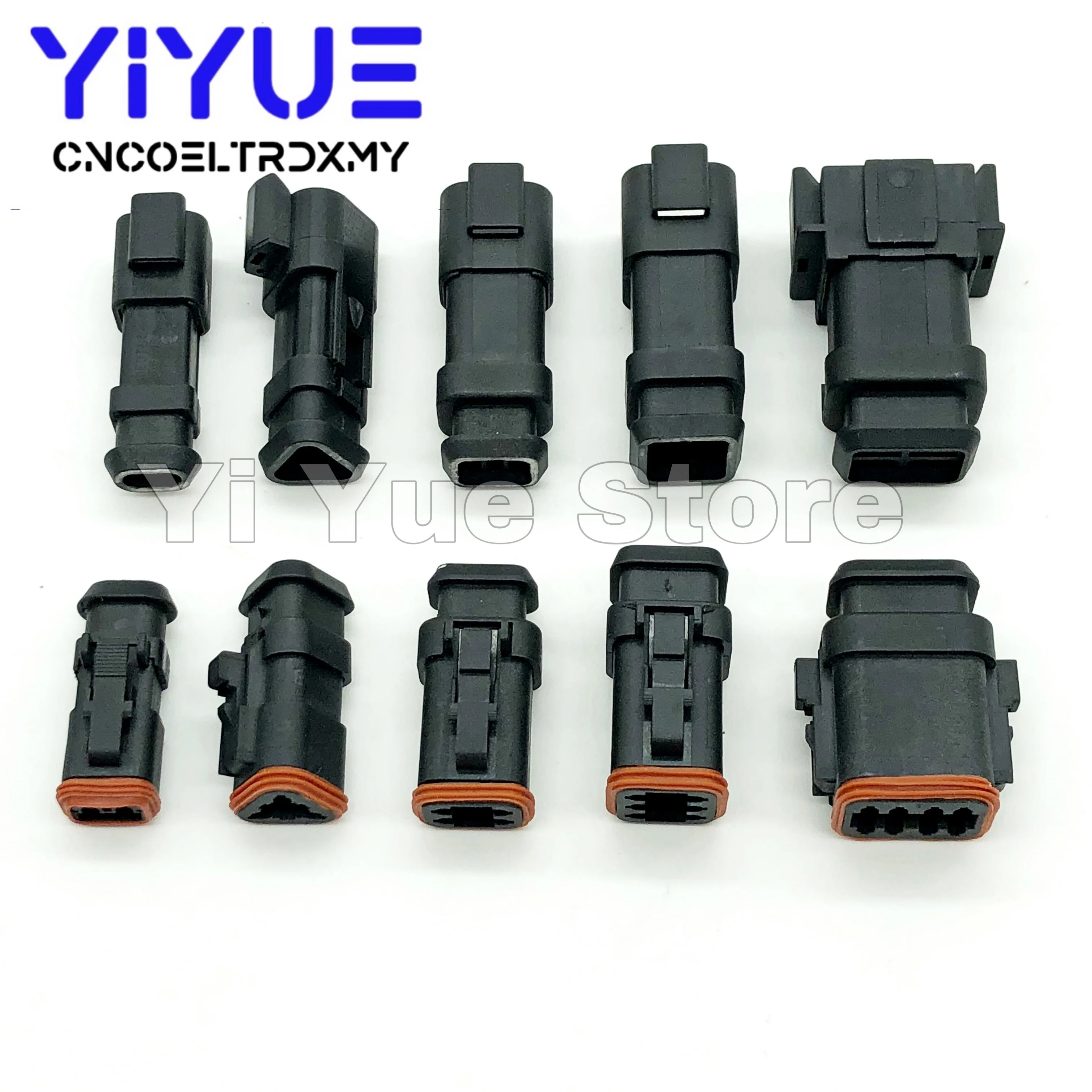 Deutsch DT E008 2-8P DT06-2/3/4/6/8-E008 DT04-2/3/4/6/8-E008  Waterproof Connector Automotive Sealed Plug with pins