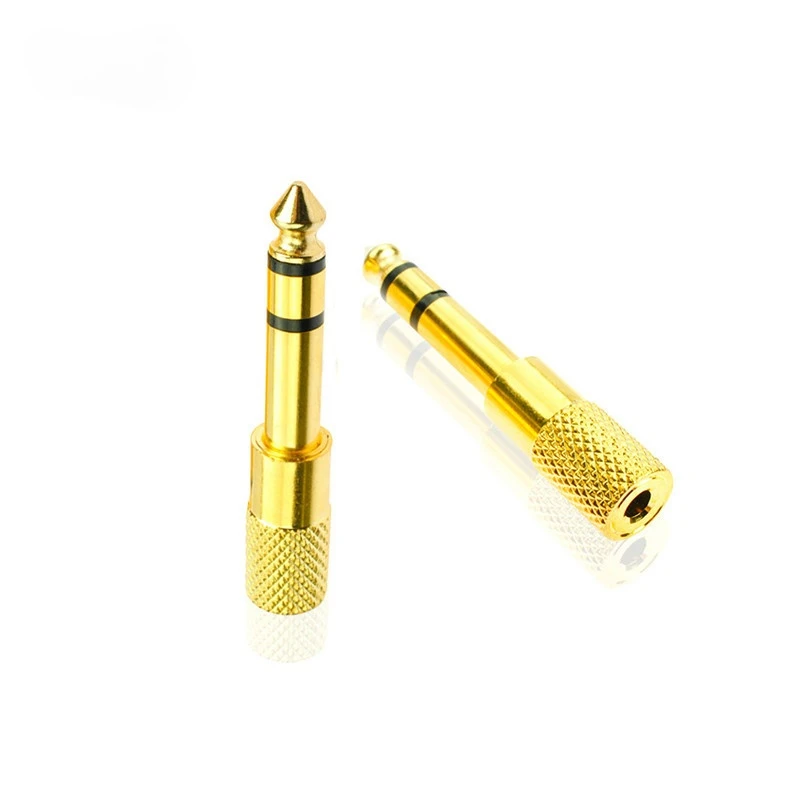 

6.5MM Male to 3.5MM Female Jack Plug Audio Headset Microphone Guitar Recording Adapter 6.5 3.5 Converter Aux Cable Gold Plated