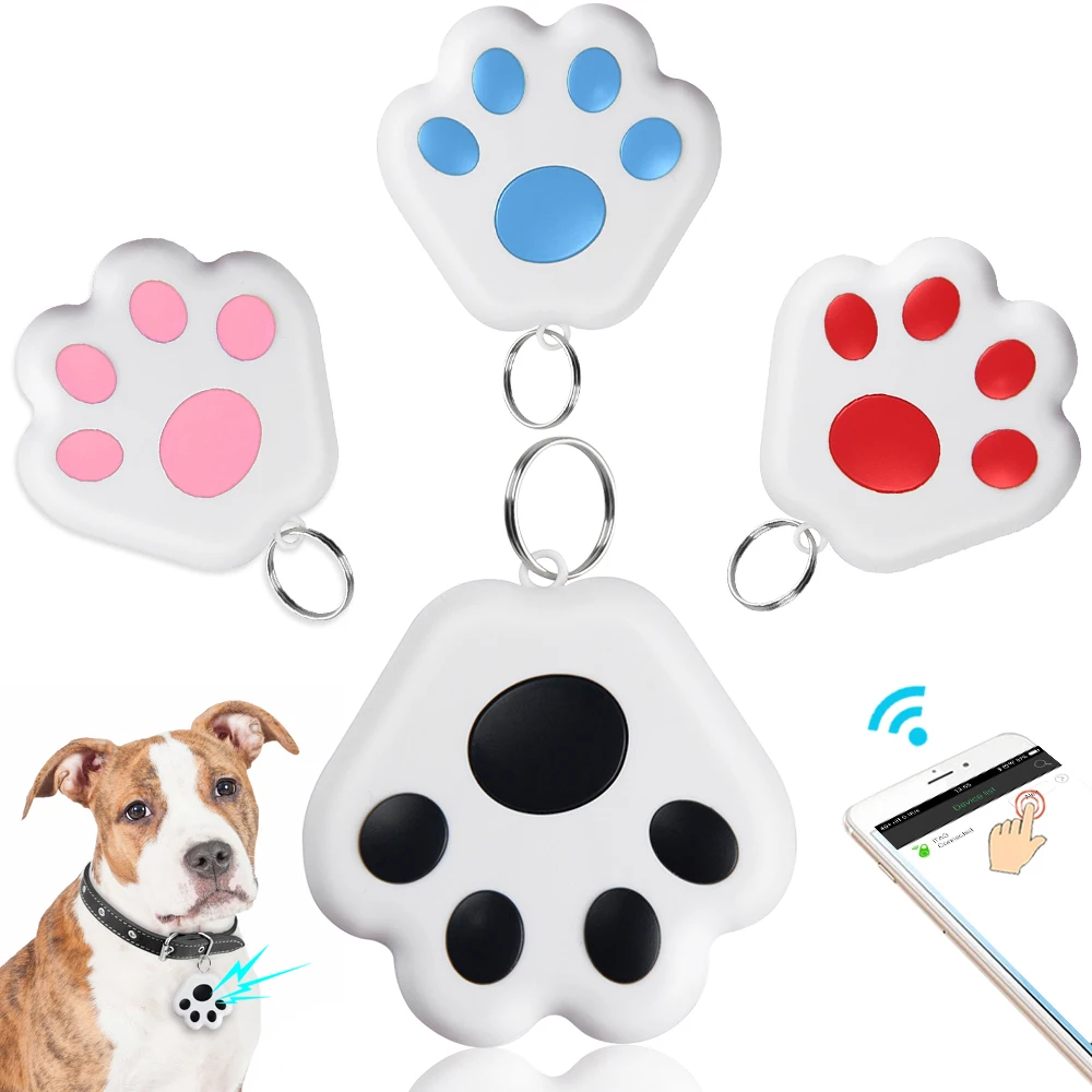 

Pet Key Smart GPS Tracker Mini Anti-Lost Bluetooth Locator Tracer For Dog Cat Kids Wallet Key Pet Accessories without Battery