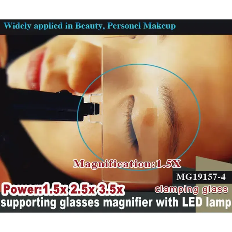Imagem -06 - Lentes de Aumento com Luzes Led Lupa de Aumento de 35x 25x para Cílios