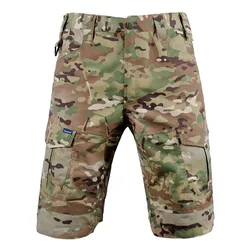 Summer Multi Pocket Tactical Shorts Camouflage Cargo Pants Outdoor Wear-resistant Waterproof Hiking Cycling Sports Fifth Pants