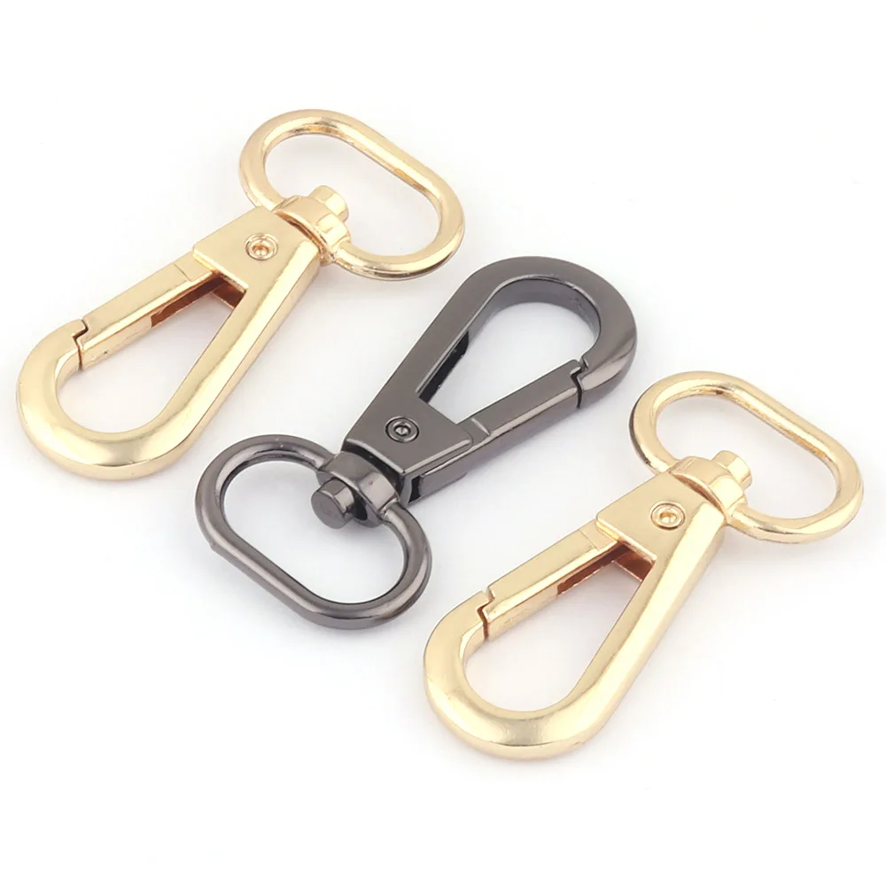 20mm Gold Swivel Clasps Claw Lobster Clasps Dog Collar Supply Strap Ribbon Purse Bag Clip Jewelry Charm Trigger Key Ring Snap Ho