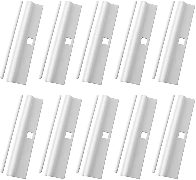 10 قطعة الستار الرأسي فيلم معلق بسيط ، شماعة أعمى عمودي ، مشبك إصلاح الستار الرأسي ، شفرة إصلاح أعمى عمودي #1