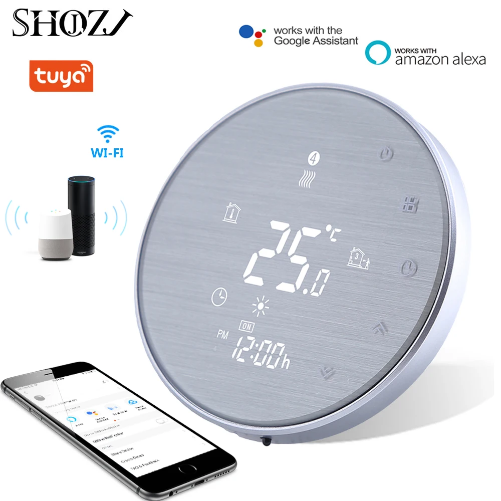 TUYA Smart WiFi Thermostat Temperature Controller for Water/Electric floor Heating Water/Gas Boiler Works with Alexa Google Home